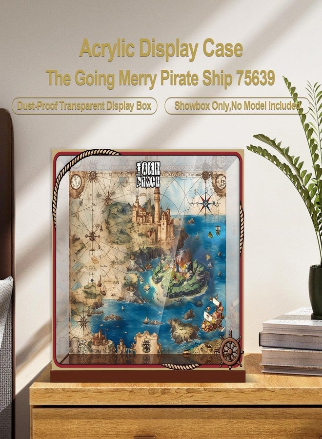 NAOCARD Acrylic Display Case Compatible with Lego The Going Merry Pirate Ship, Dust-Proof Protective Showcase Box for Lego 75639 (Only Case - Model Not Included) - Image 2